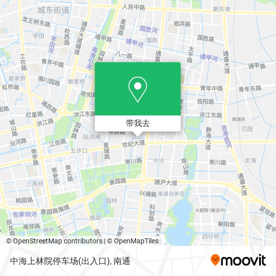 中海上林院停车场(出入口)地图