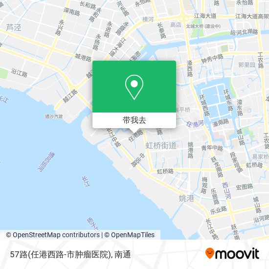 57路(任港西路-市肿瘤医院)地图