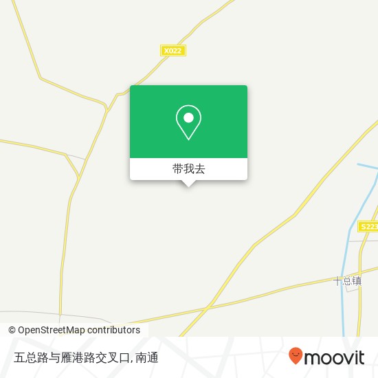 五总路与雁港路交叉口地图