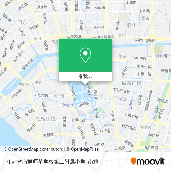 江苏省南通师范学校第二附属小学地图
