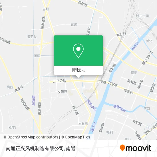 南通正兴风机制造有限公司地图
