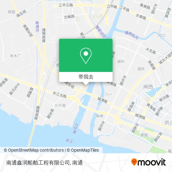 南通鑫润船舶工程有限公司地图
