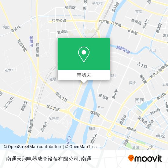 南通天翔电器成套设备有限公司地图
