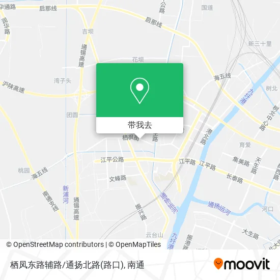 栖凤东路辅路/通扬北路(路口)地图