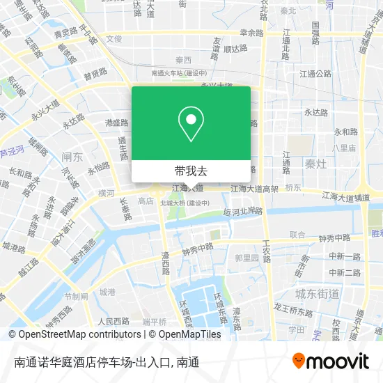 南通诺华庭酒店停车场-出入口地图