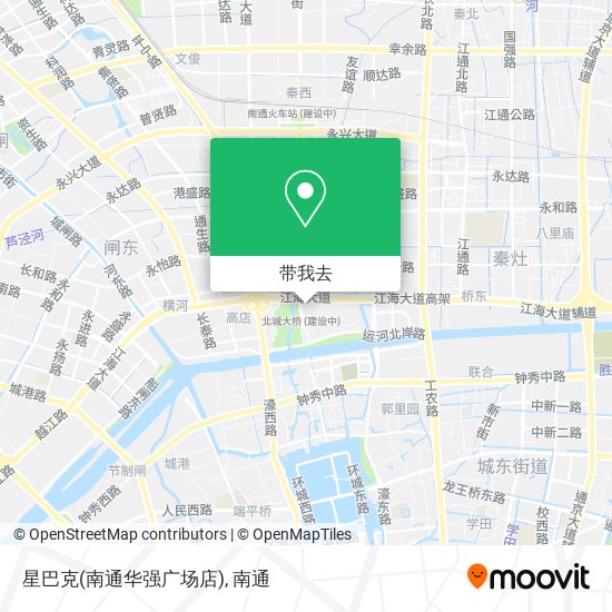 星巴克(南通华强广场店)地图