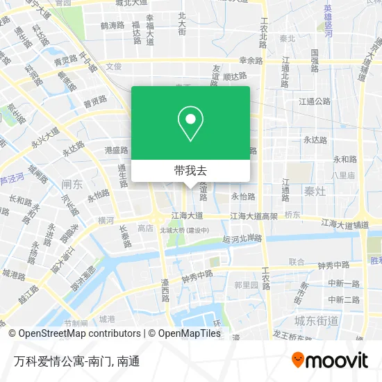 万科爱情公寓-南门地图