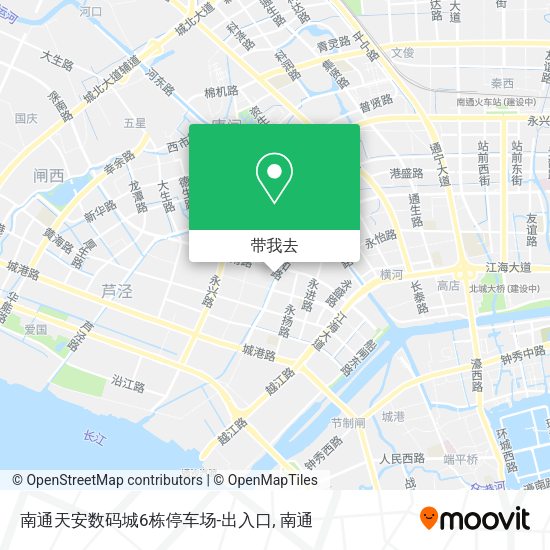 南通天安数码城6栋停车场-出入口地图