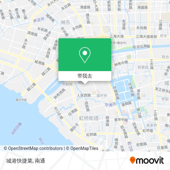 城港快捷菜地图