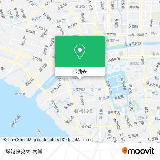 城港快捷菜地图