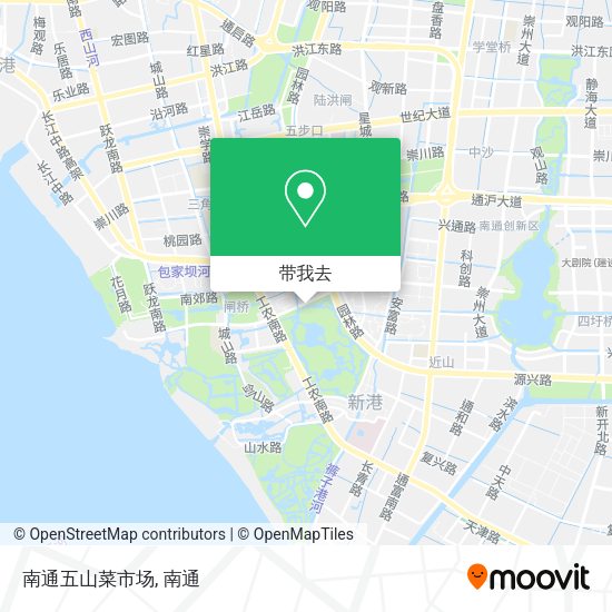 南通五山菜市场地图