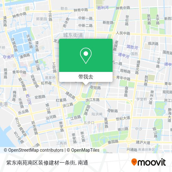 紫东南苑南区装修建材一条街地图