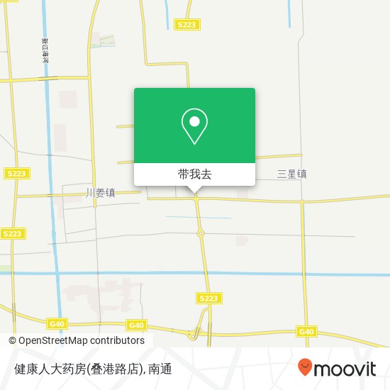 健康人大药房(叠港路店)地图