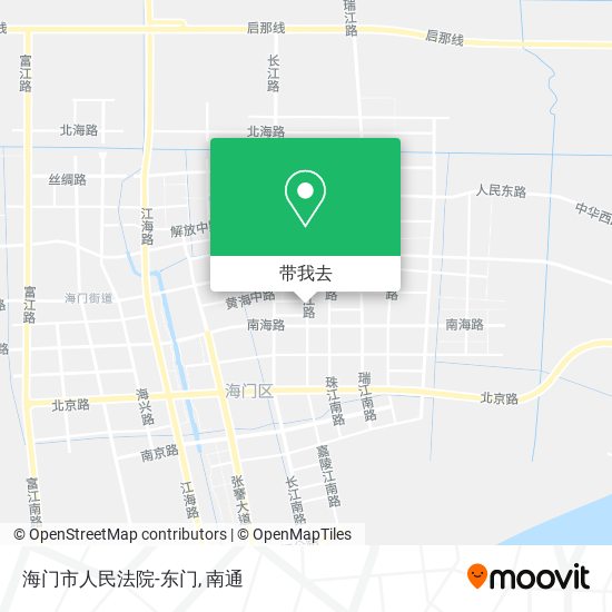 海门市人民法院-东门地图