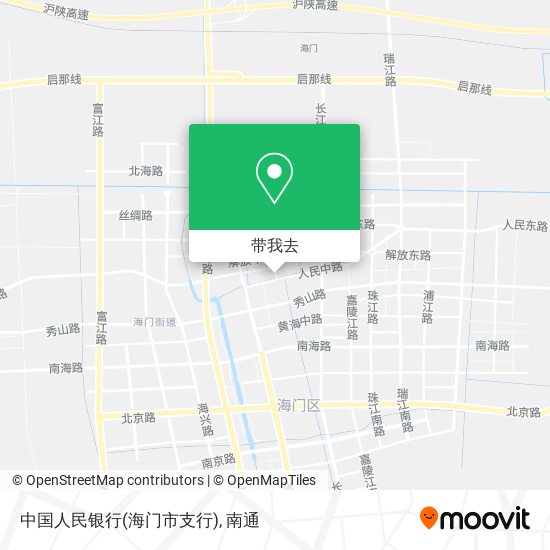 中国人民银行(海门市支行)地图