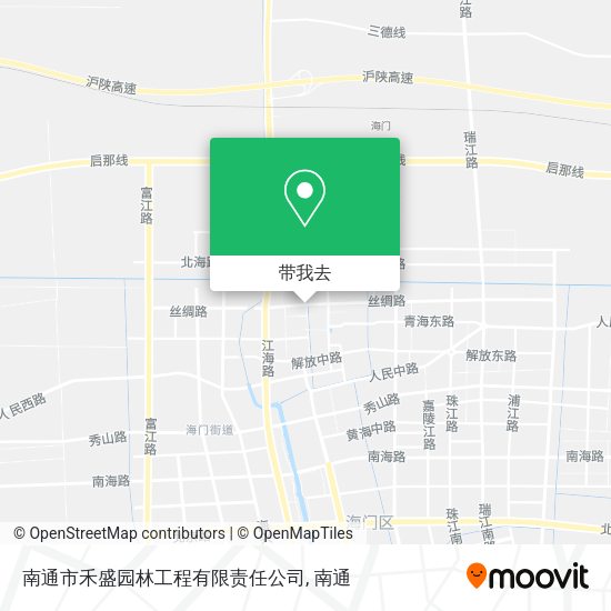 南通市禾盛园林工程有限责任公司地图