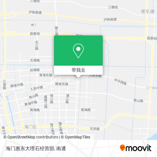 海门惠东大理石经营部地图