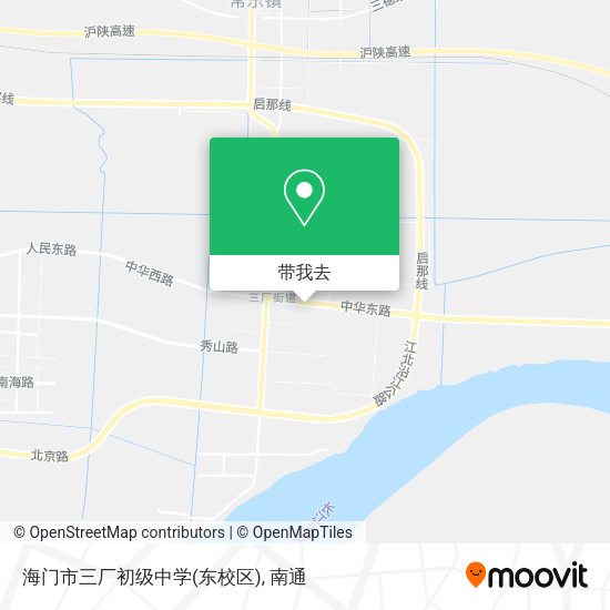 海门市三厂初级中学(东校区)地图
