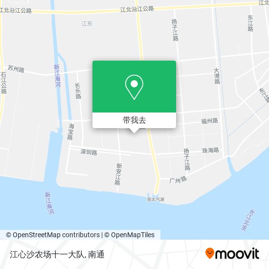 江心沙农场十一大队地图