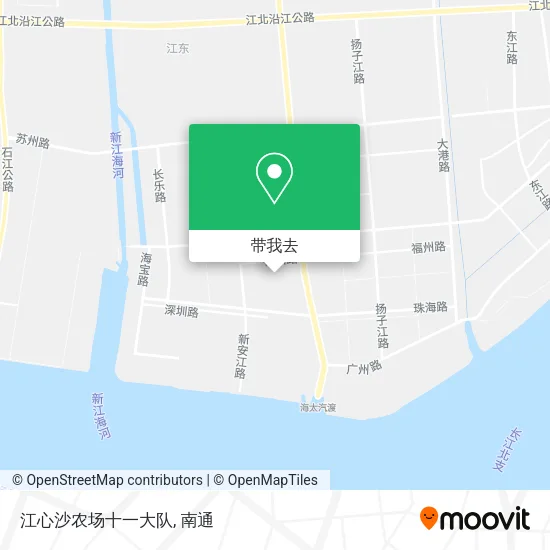 江心沙农场十一大队地图