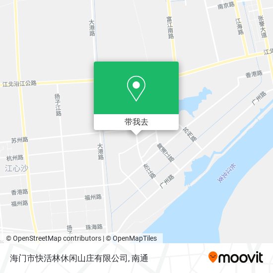 海门市快活林休闲山庄有限公司地图