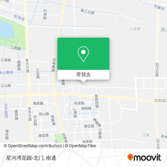 星河湾花园-北门地图