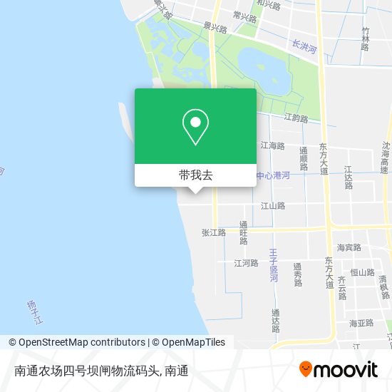 南通农场四号坝闸物流码头地图