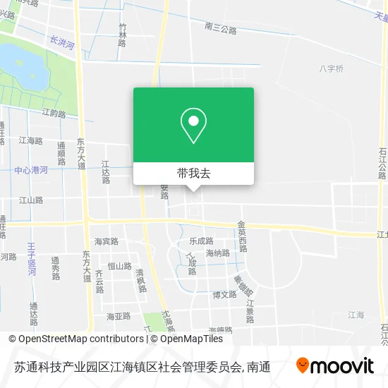 苏通科技产业园区江海镇区社会管理委员会地图