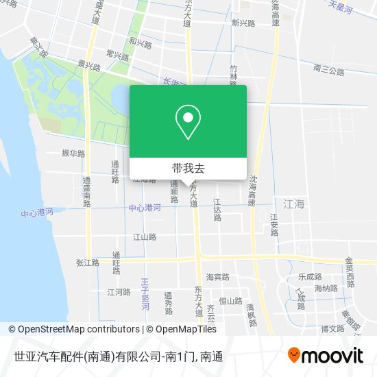 世亚汽车配件(南通)有限公司-南1门地图