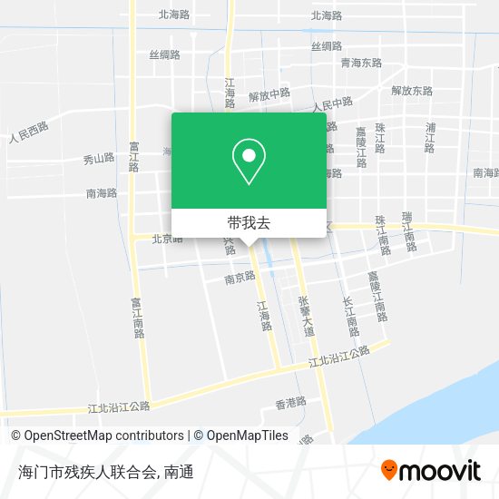 海门市残疾人联合会地图