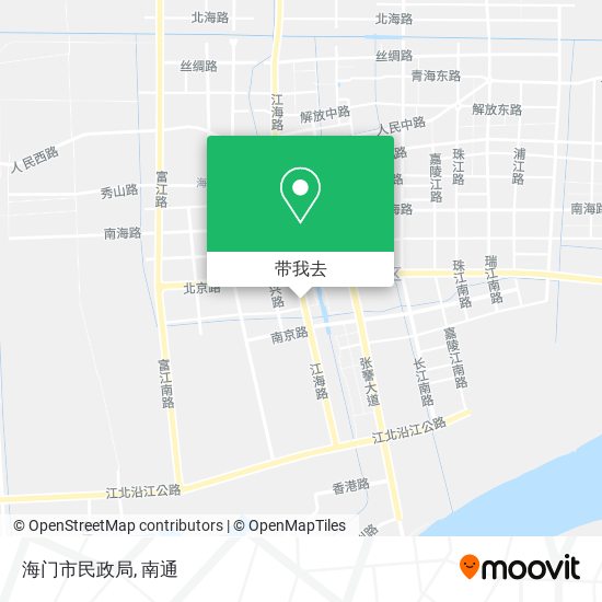 海门市民政局地图