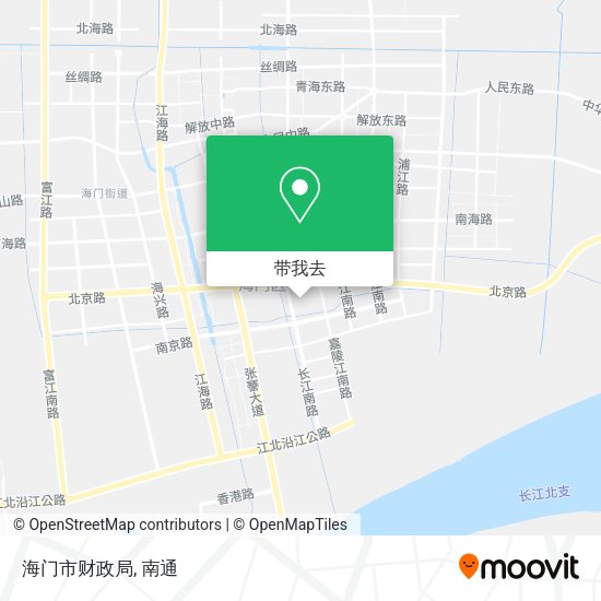 海门市财政局地图
