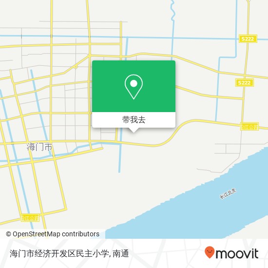 海门市经济开发区民主小学地图