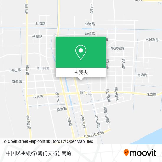 中国民生银行(海门支行)地图