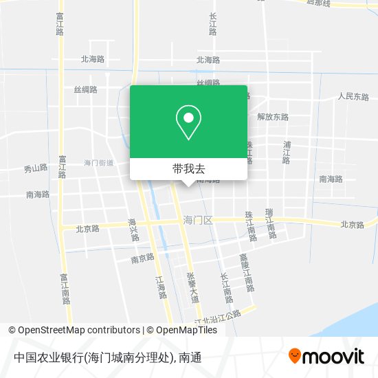 中国农业银行(海门城南分理处)地图