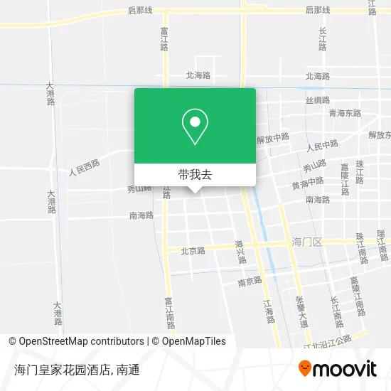 海门皇家花园酒店地图