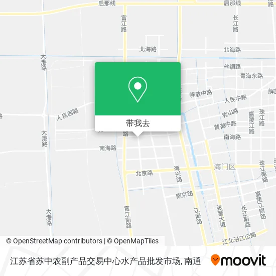 江苏省苏中农副产品交易中心水产品批发市场地图