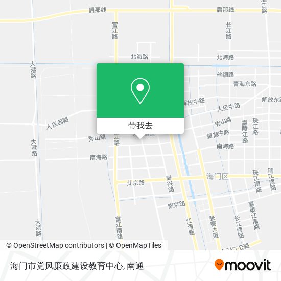 海门市党风廉政建设教育中心地图