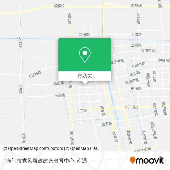 海门市党风廉政建设教育中心地图