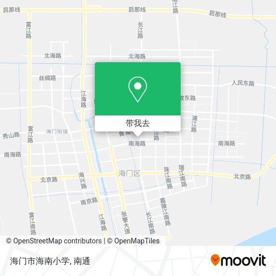 海门市海南小学地图