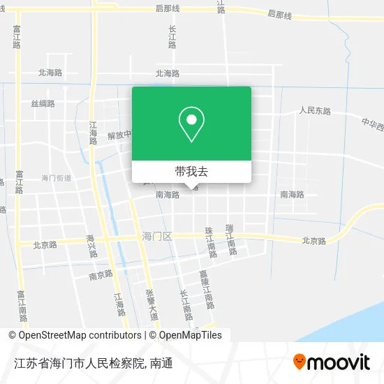 江苏省海门市人民检察院地图