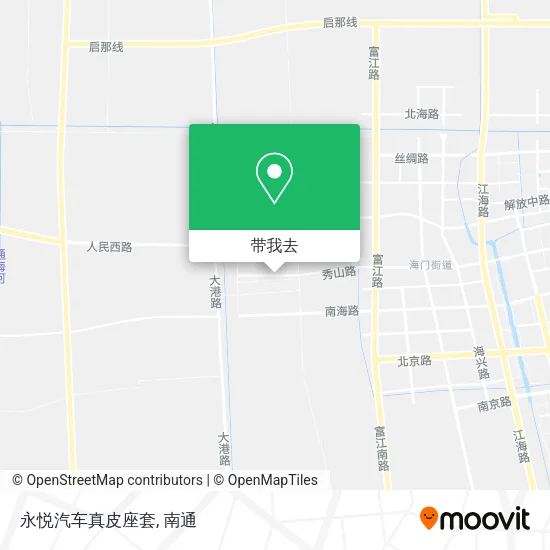 永悦汽车真皮座套地图
