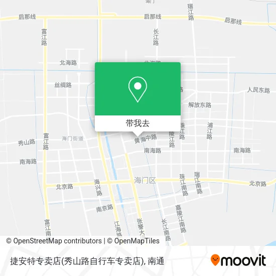 捷安特专卖店(秀山路自行车专卖店)地图