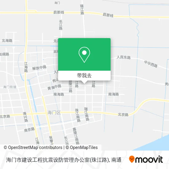 海门市建设工程抗震设防管理办公室(珠江路)地图