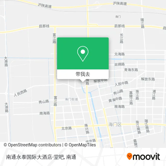南通永泰国际大酒店-堂吧地图