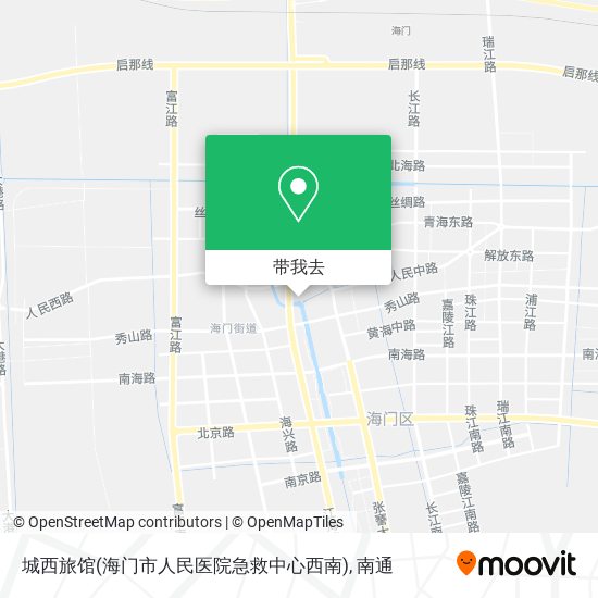 城西旅馆(海门市人民医院急救中心西南)地图