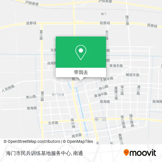 海门市民兵训练基地服务中心地图