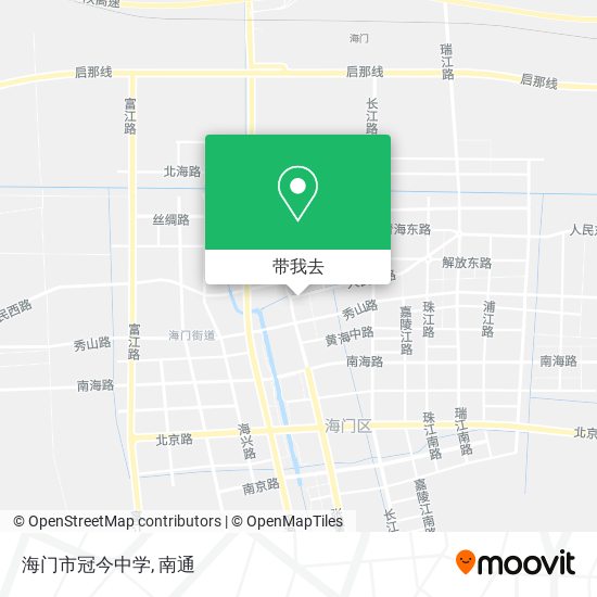 海门市冠今中学地图