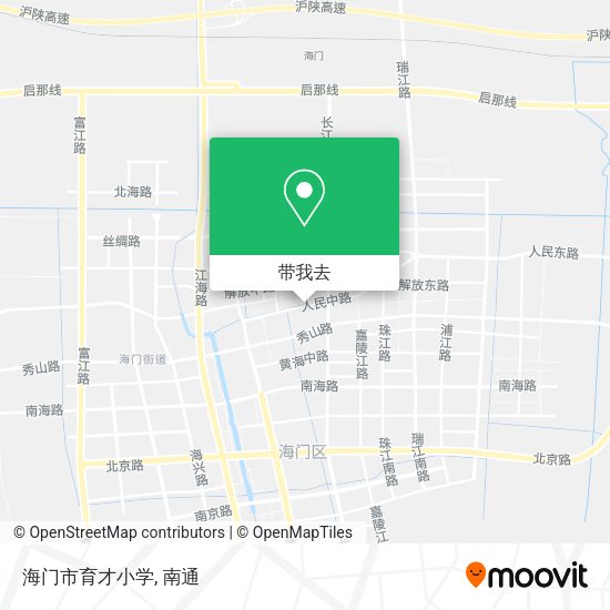 海门市育才小学地图
