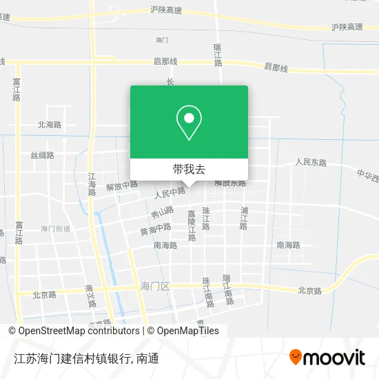 江苏海门建信村镇银行地图